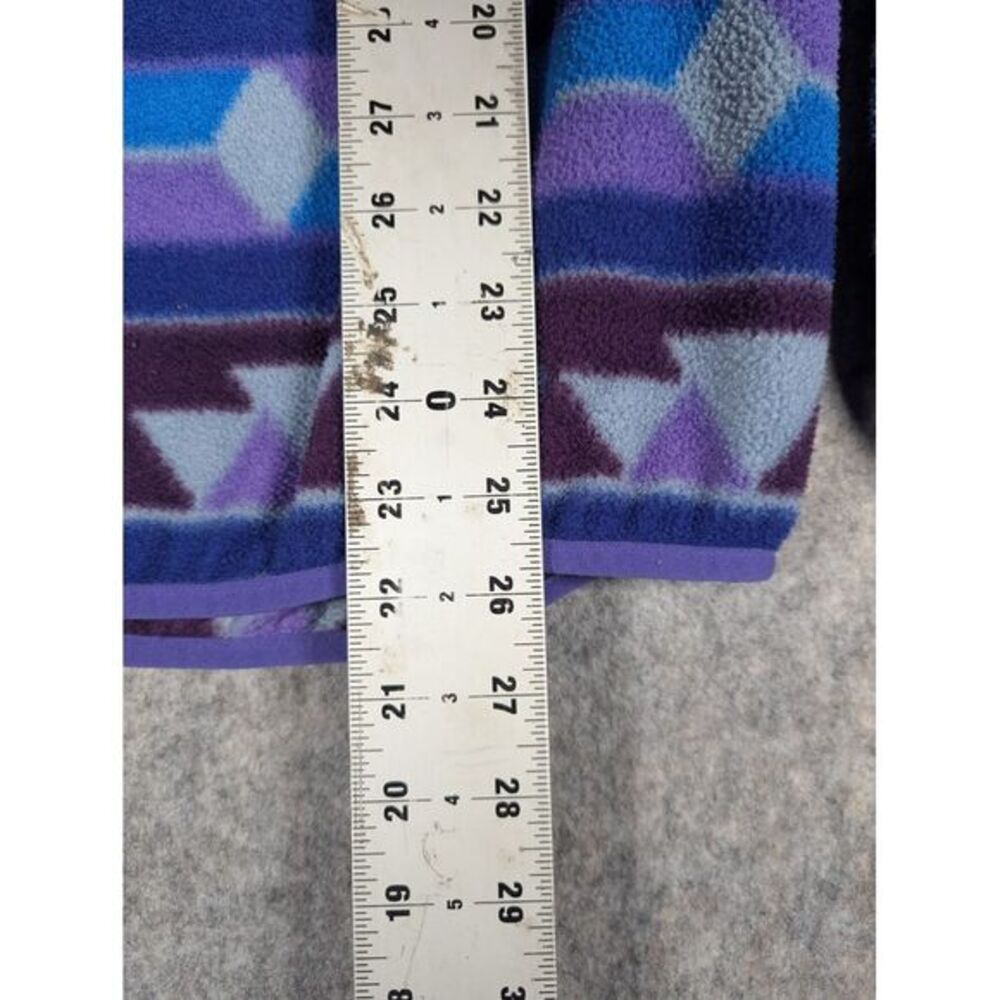 Patagonia‎ Synchilla Sweater Women's Medium Purple/Blue Fleece Snap T Pullover - Picture 5 of 8
